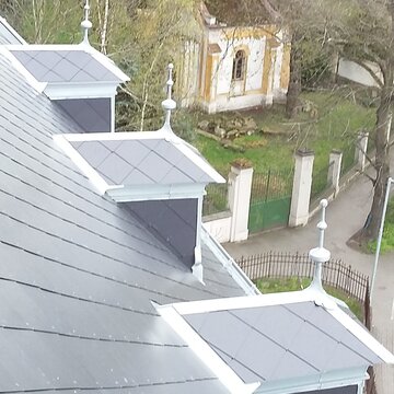 Žatec - Oprava 2. poloviny střechy Evangelického kostela